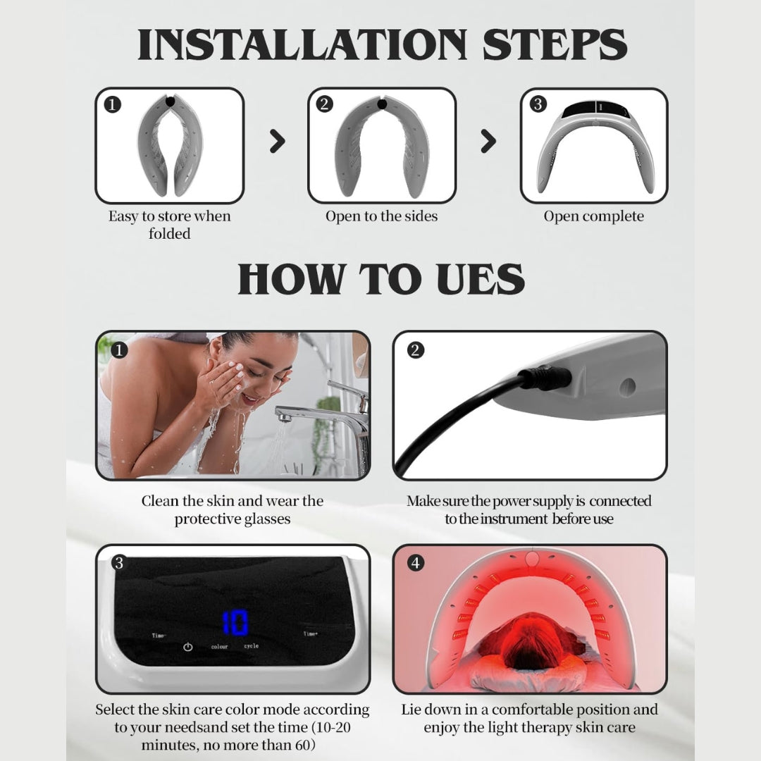 LED Light Therapy Face Mask