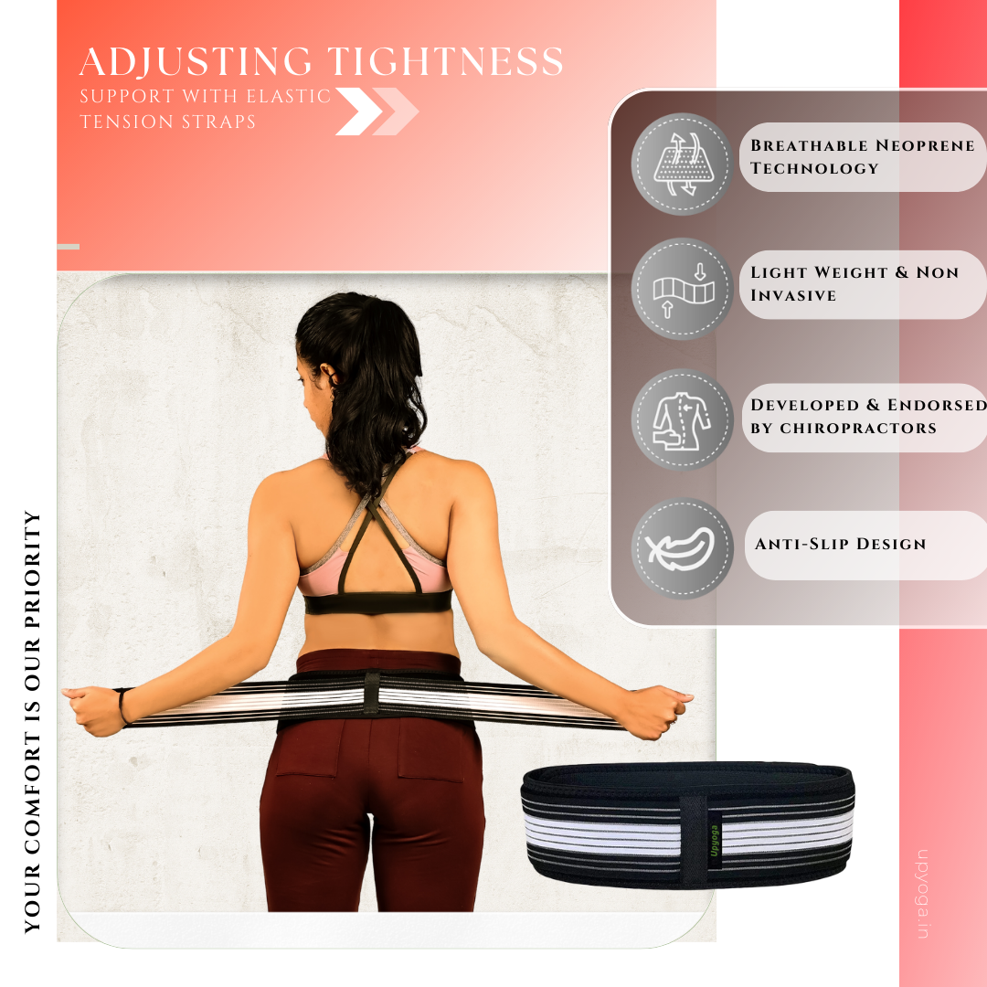 Sacroiliac SI Joint Hip Belt – Relief For Sciatica & Lower Back Pain | Anti-Slip