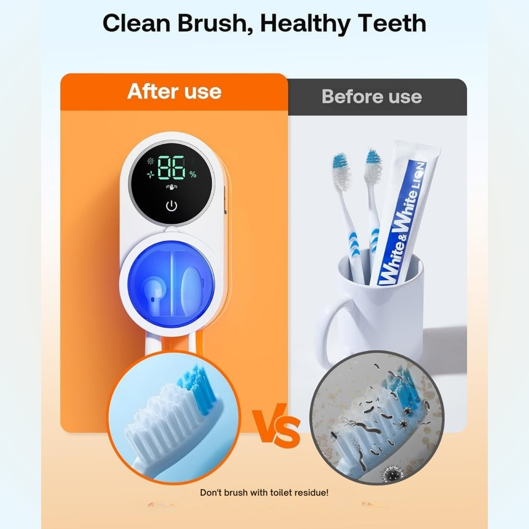 UV Toothbrush Cleaner & Holder