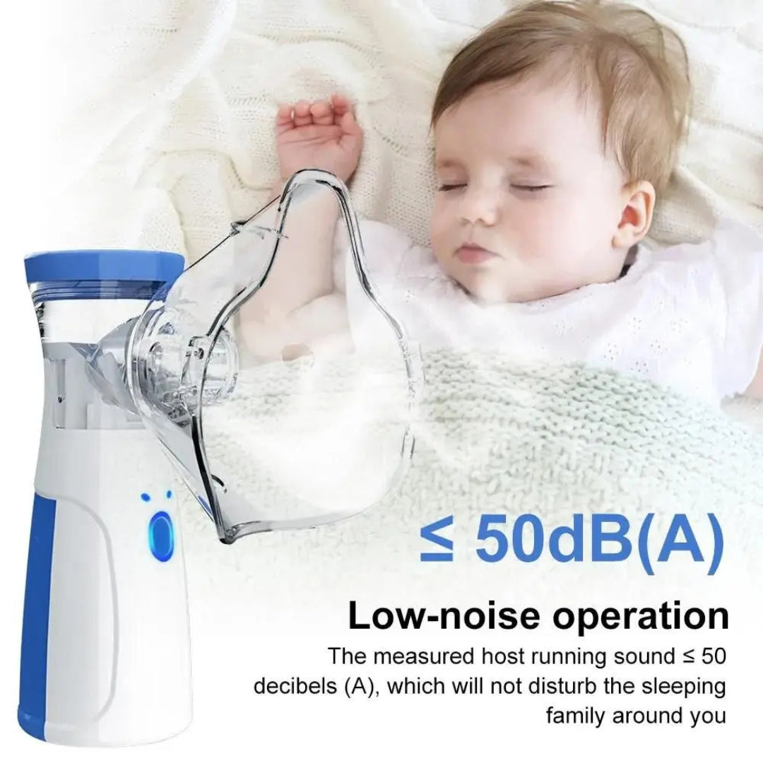 Portable Mesh Nebulizer for Quick, Silent & Effective Respiratory Relief