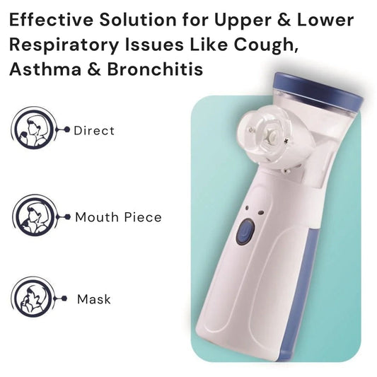 Portable Mesh Nebulizer for Quick, Silent & Effective Respiratory Relief